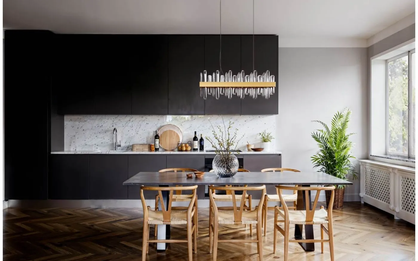 Triumph Bar Taklampa LED 80cm Mässing/Klar