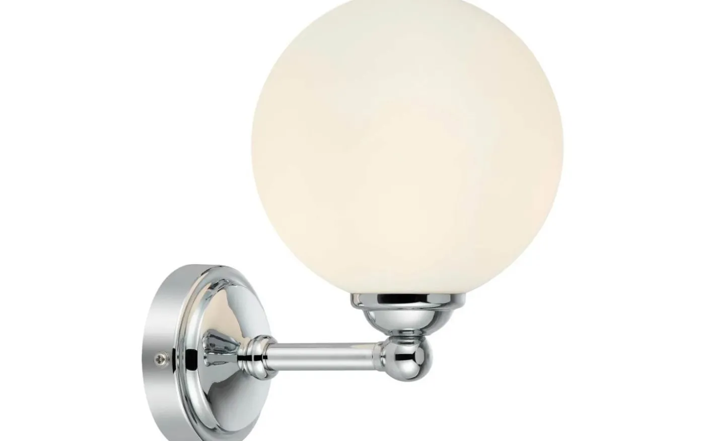 Tropea Vägglampa Vit/Krom IP44