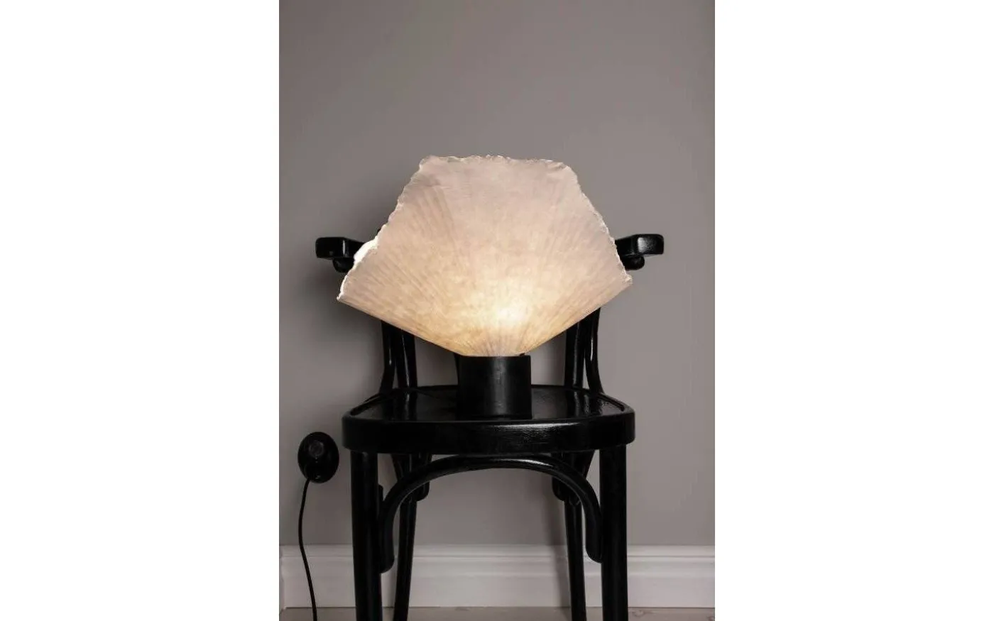 Tropez Bordslampa 35cm E27 Svart/Natur
