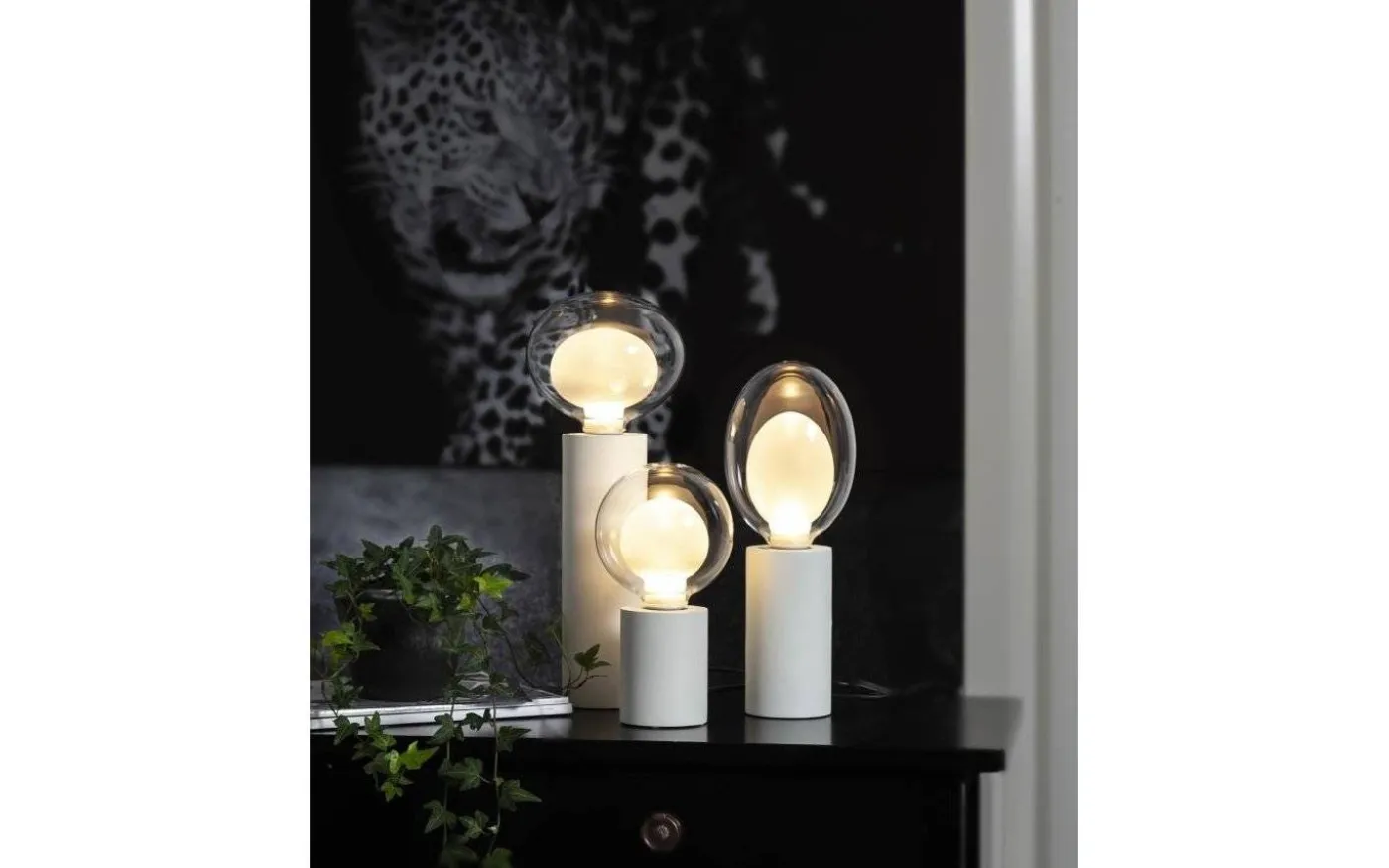 Tub Bordslampa E27 10cm Vit