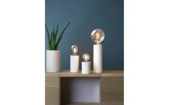 Tub Bordslampa E27 10cm Vit