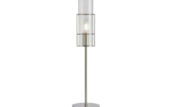 Tubo Bordslampa 50cm Satin Nickel/Klar