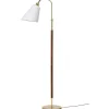 Tullgarn Golvfot 148cm Mässing/Valnöt