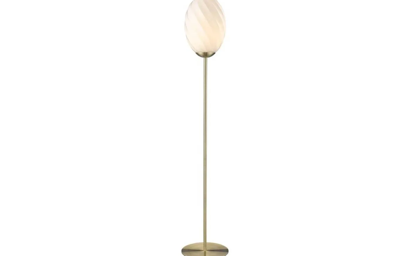 Twist Golvlampa 145cm Mässing/Opal