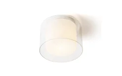 Venice Plafond 23cm Vit/Krom IP44