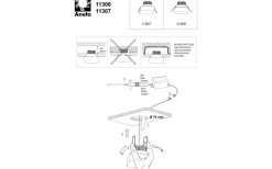 Vetro Infälld Spotlight Ø9cm LED 3W 3000K Klar/Frost IP44