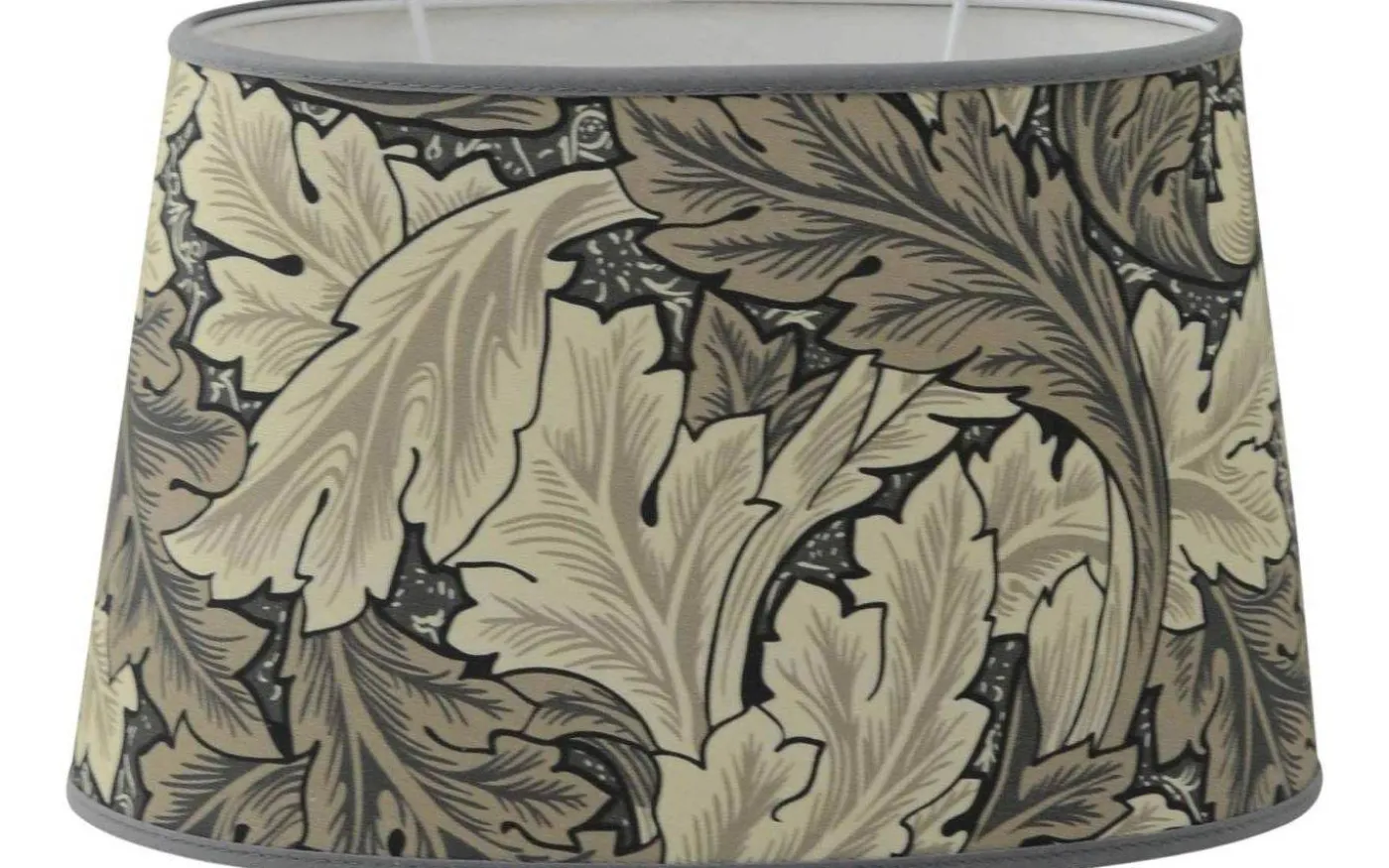 Victorian Leafs Lampskärm Oval 25cm Nougat