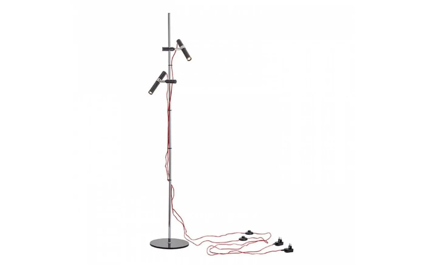 Viper Golvlampa 151cm Svart/Krom LED 2x3W 3000K