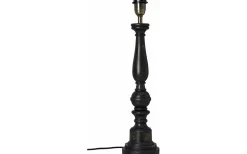 Virkes Lampfot 57cm Svart/Borstad Mässing