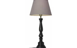 Virkes Lampfot 46cm Svart/Borstad Mässing