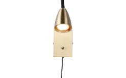 Wanda Vägglampa GU10 matt mässing