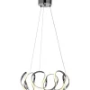 Wave Taklampa 55cm 3-Steg DIM Krom