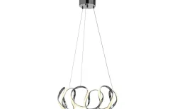 Wave Taklampa 55cm 3-Steg DIM Krom