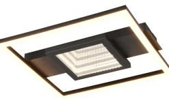 Wheeler Plafond LED fyrkantig mattsvart 3000K