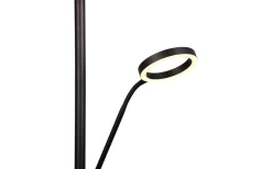 Willis Golvlampa LED med läslampa mattsvart