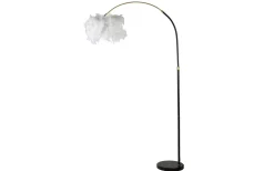 X-Factor Golvlampa Fjädrar 150-180cm Svart