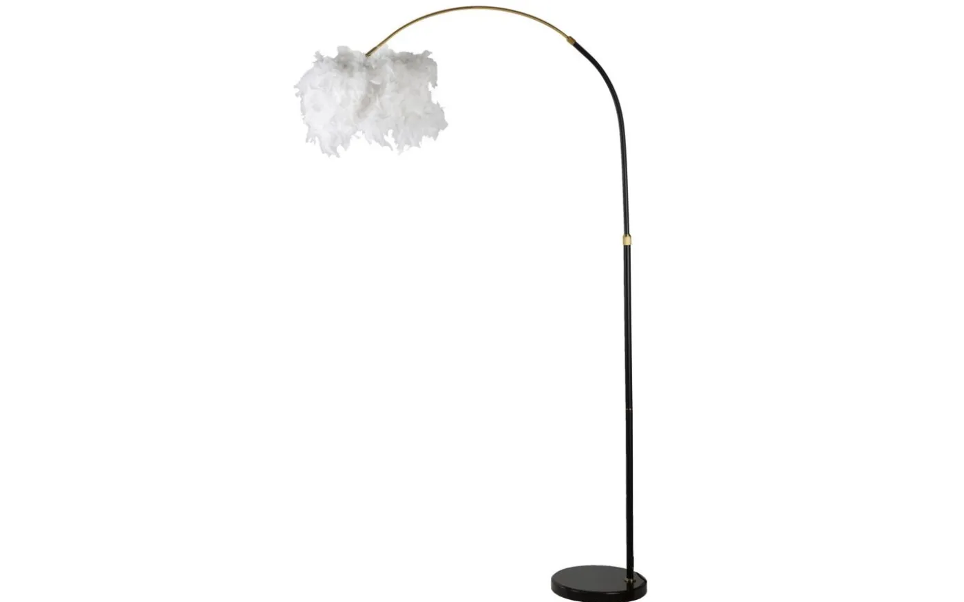 X-Factor Golvlampa Fjädrar 150-180cm Svart