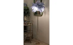 Yoga Golvlampa Palm 160cm Grå/Guld