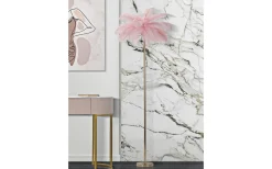 Yoga Golvlampa Palm 160cm Rosa/Guld