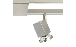 Zeraco Takspotlight 94cm GU10 LED 3000K 6x4,6W Nickel