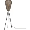 Ziva Golvlampa E27 mattsvart/gammalmässing